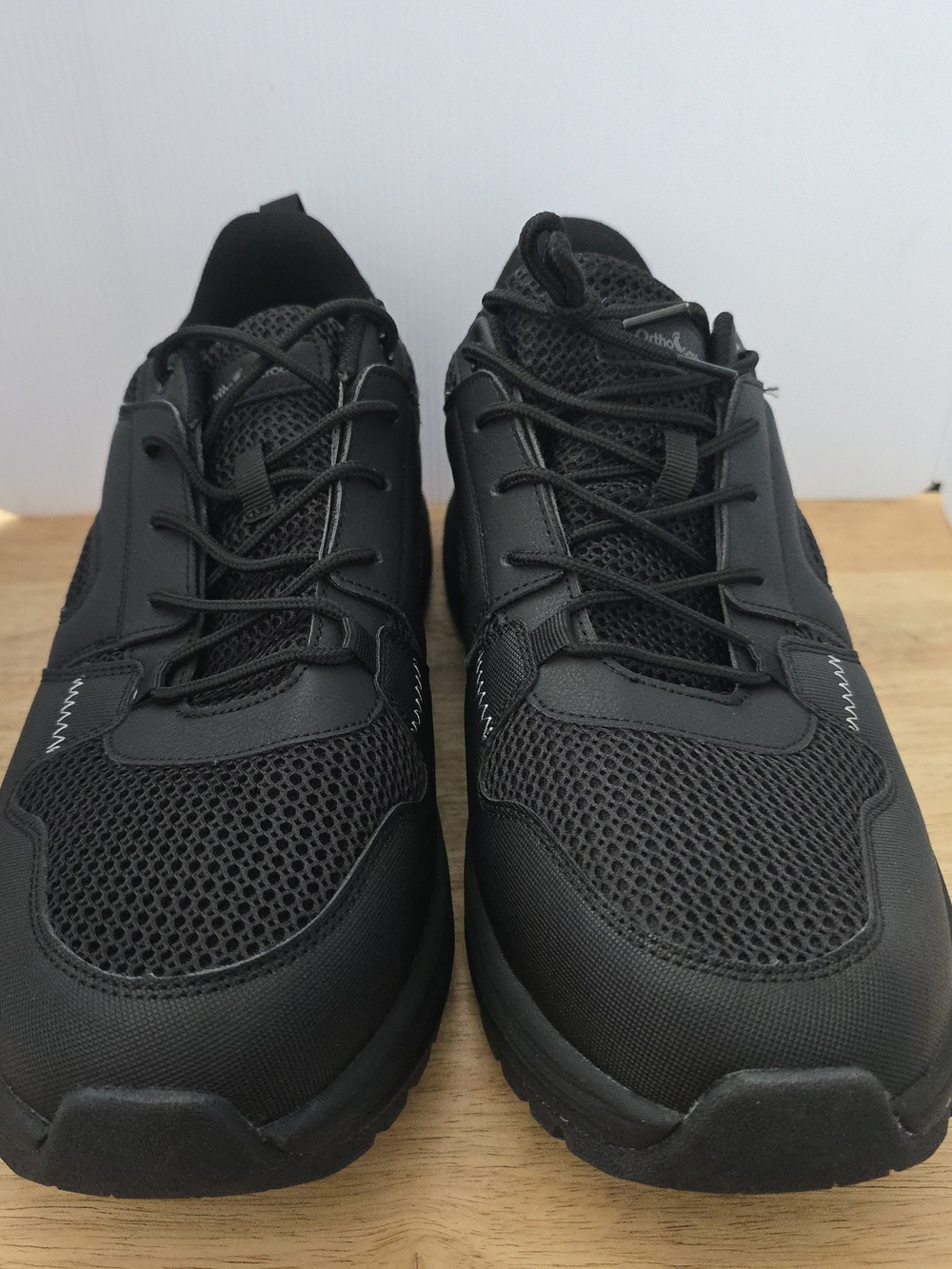 OrthoComfoot Men's Trail Running, walking & Hiking Shoes Black, Size 14